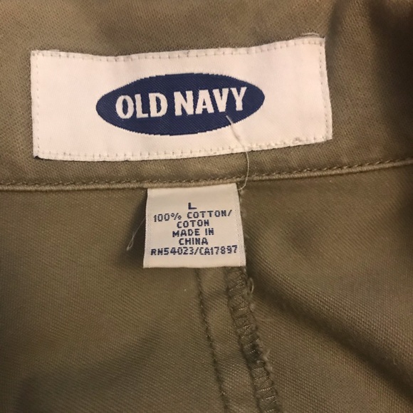 Old Navy womens utility jacket Sz L. Bottom front and button sleeves. EUC - Picture 5 of 5